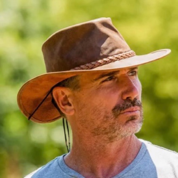 Weatherproof Crusher‎ Cooper Outback Leather Hat Large XL - Picture 2 of 16